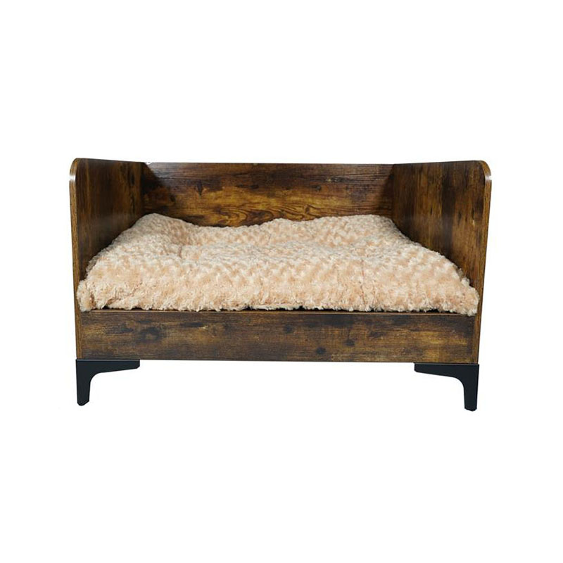 Modern binnen hout verhoogd hondenbed met frame