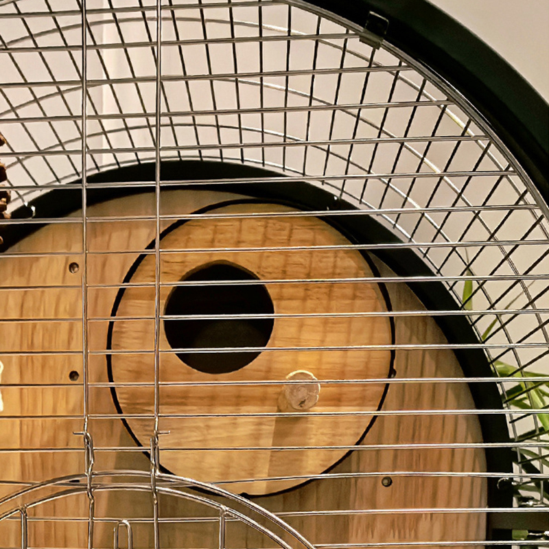 Natuurlijke stalen houten vogelkooi verwijderbare villa papegaai fokkooien Natuurlijke stalen houten vogelkooi verwijderbare villa papegaai fokkooien