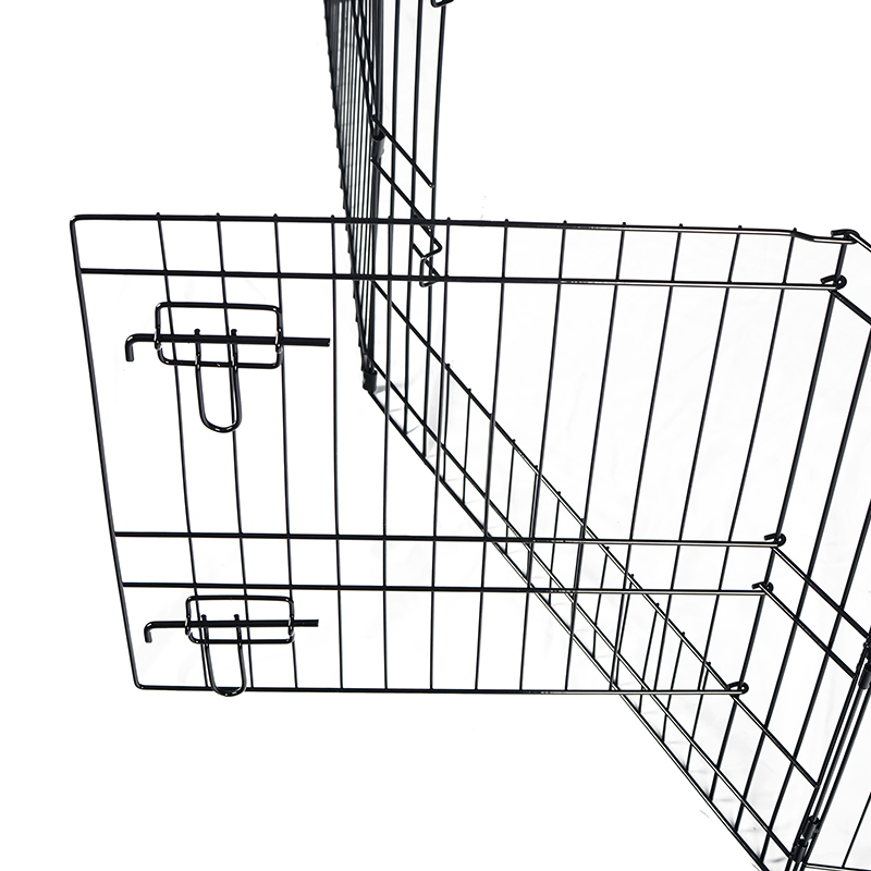 8-panel opvouwbare draad metalen hondenspelen met bovenklep en onderste pad 8-panel opvouwbare draad metalen hondenspelen met bovenklep en onderste pad