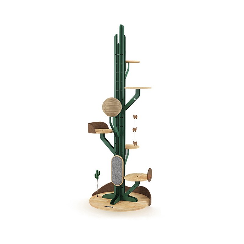 Cactusvorm Cat Tree klimframe met krasbord Cactusvorm Cat Tree klimframe met krasbord