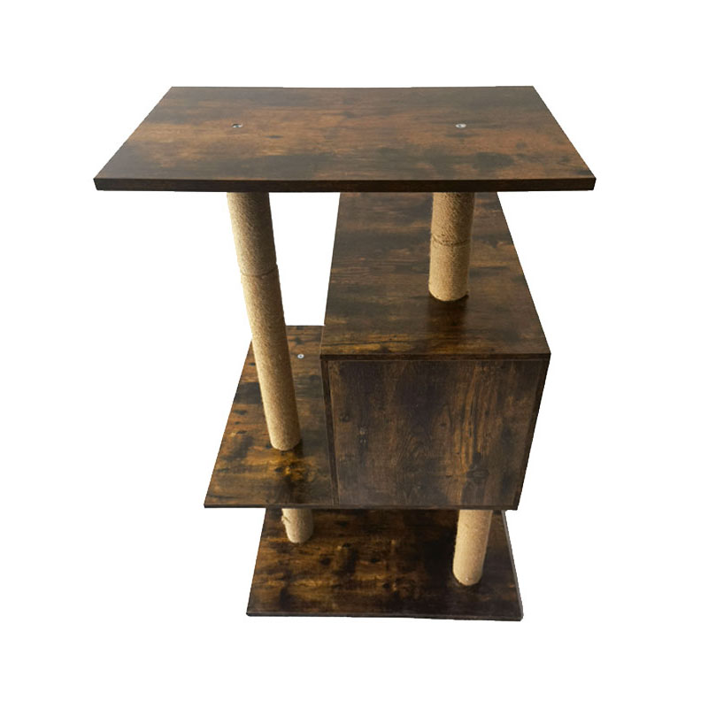 Houten toren kattenhuis sisal krabpalen kattenboom klimframe Houten toren kattenhuis sisal krabpalen kattenboom klimframe