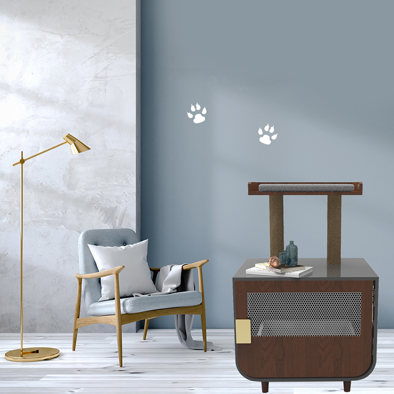 Houten verborgen wasruimte meubels kat kooi met kuilkastje Houten verborgen wasruimte meubels kat kooi met kuilkastje