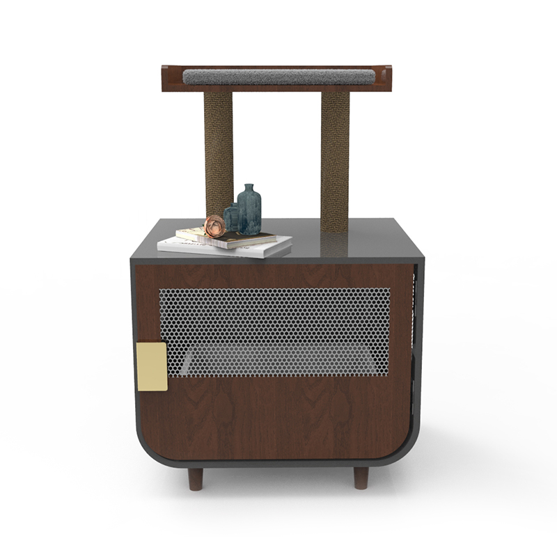 Houten verborgen wasruimte meubels kat kooi met kuilkastje Houten verborgen wasruimte meubels kat kooi met kuilkastje