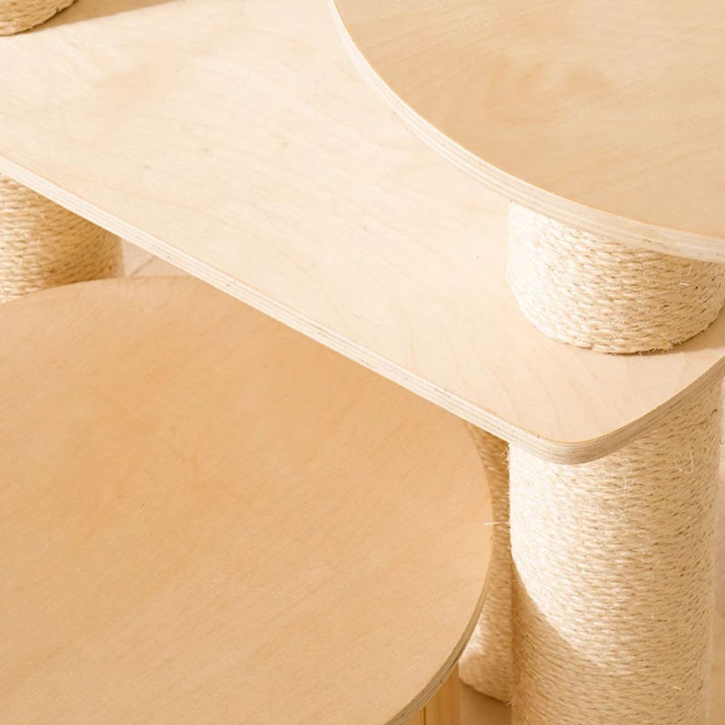 Vloer tot plafond houten condo klimframe kattenboomtoren Vloer tot plafond houten condo klimframe kattenboomtoren