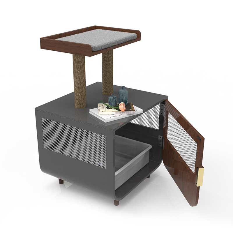 Houten verborgen wasruimte meubels kat kooi met kuilkastje Houten verborgen wasruimte meubels kat kooi met kuilkastje