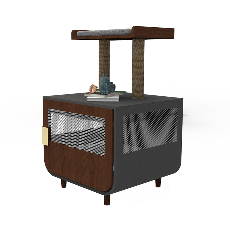 Houten verborgen wasruimte meubels kat kooi met kuilkastje Houten verborgen wasruimte meubels kat kooi met kuilkastje