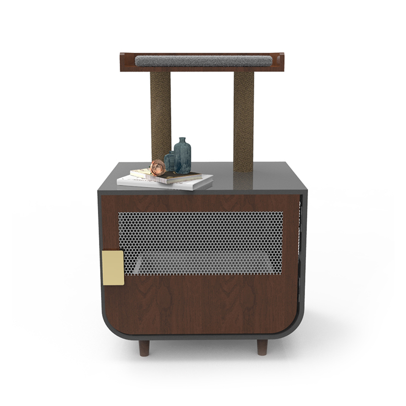 Houten verborgen wasruimte meubels kat kooi met kuilkastje Houten verborgen wasruimte meubels kat kooi met kuilkastje