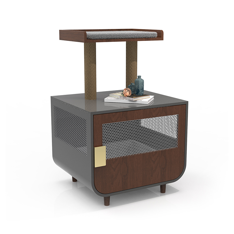 Houten verborgen wasruimte meubels kat kooi met kuilkastje Houten verborgen wasruimte meubels kat kooi met kuilkastje