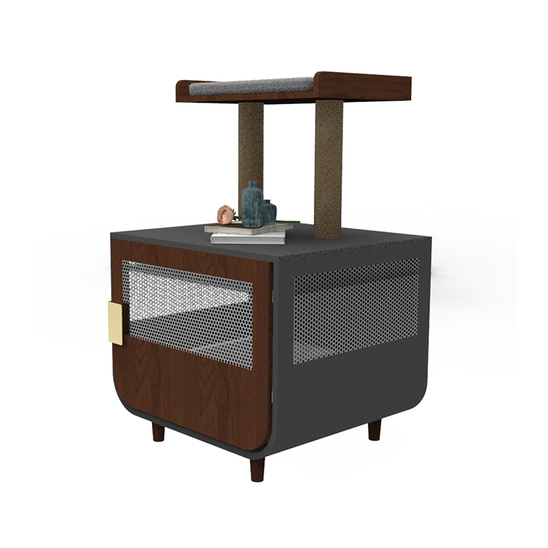 Houten verborgen wasruimte meubels kat kooi met kuilkastje Houten verborgen wasruimte meubels kat kooi met kuilkastje