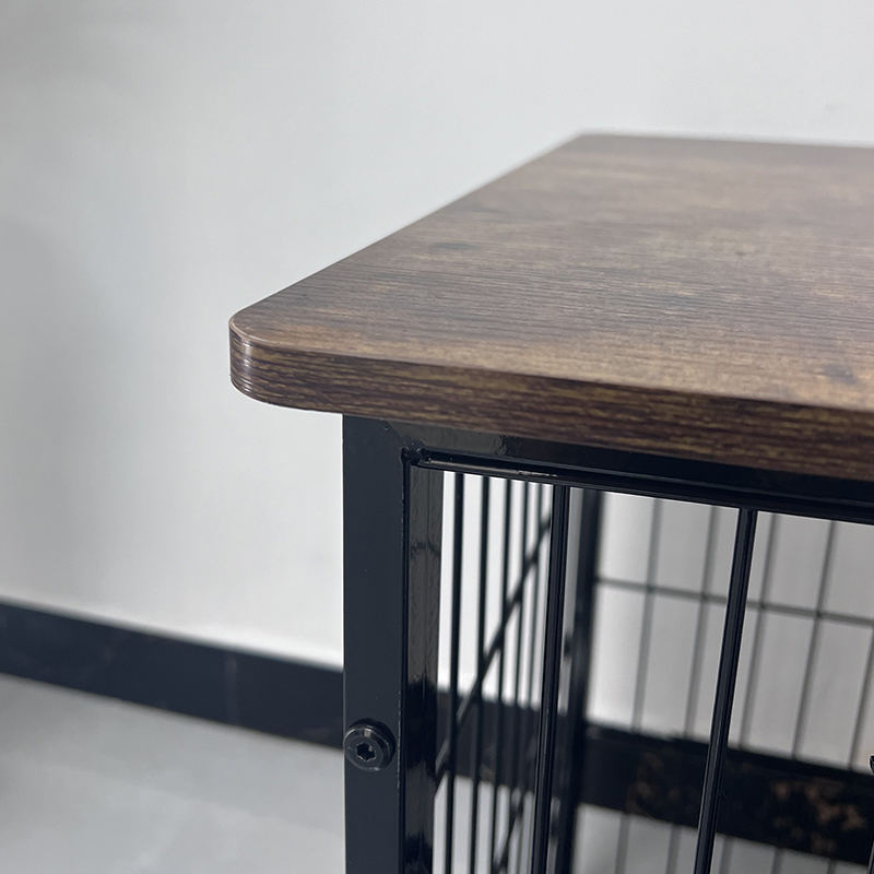 Grote houten meubels hondenkooi met verwijderbare lade Grote houten meubels hondenkooi met verwijderbare lade