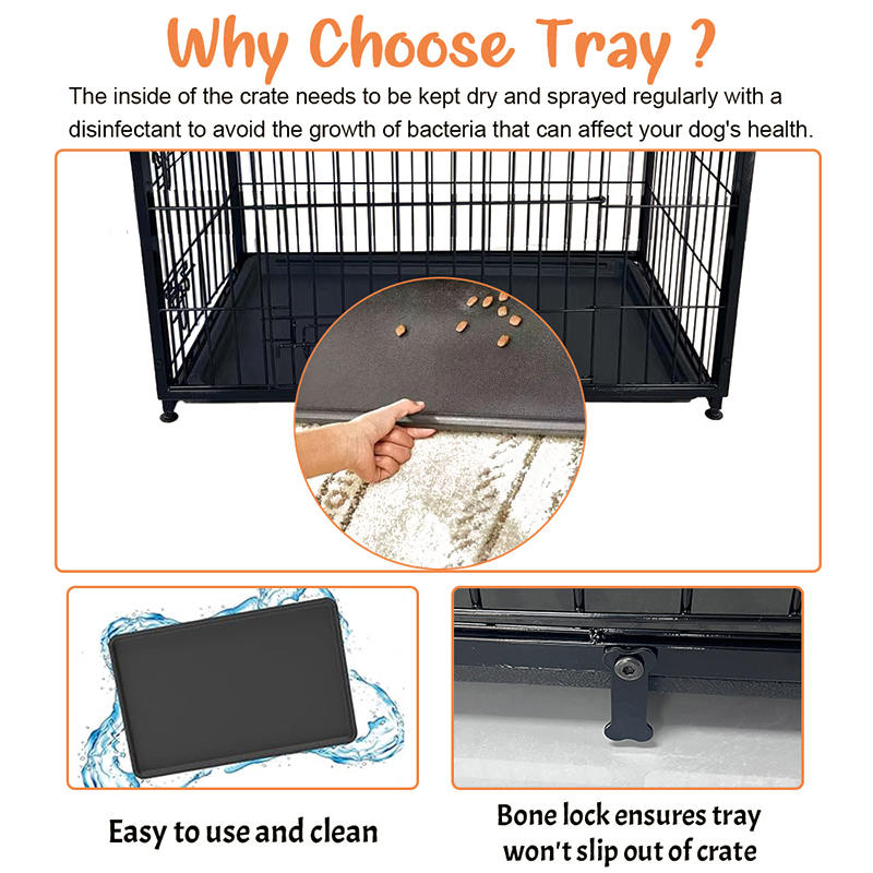 Grote houten meubels hondenkooi met verwijderbare lade Grote houten meubels hondenkooi met verwijderbare lade