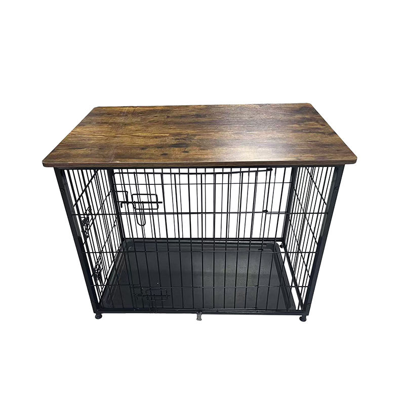 Grote houten meubels hondenkooi met verwijderbare lade Grote houten meubels hondenkooi met verwijderbare lade