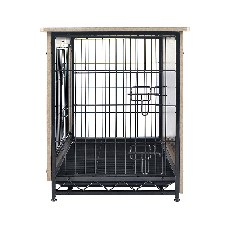 Ivoor indoor grote houten meubels stijl metalen honden krat Ivoor indoor grote houten meubels stijl metalen honden krat