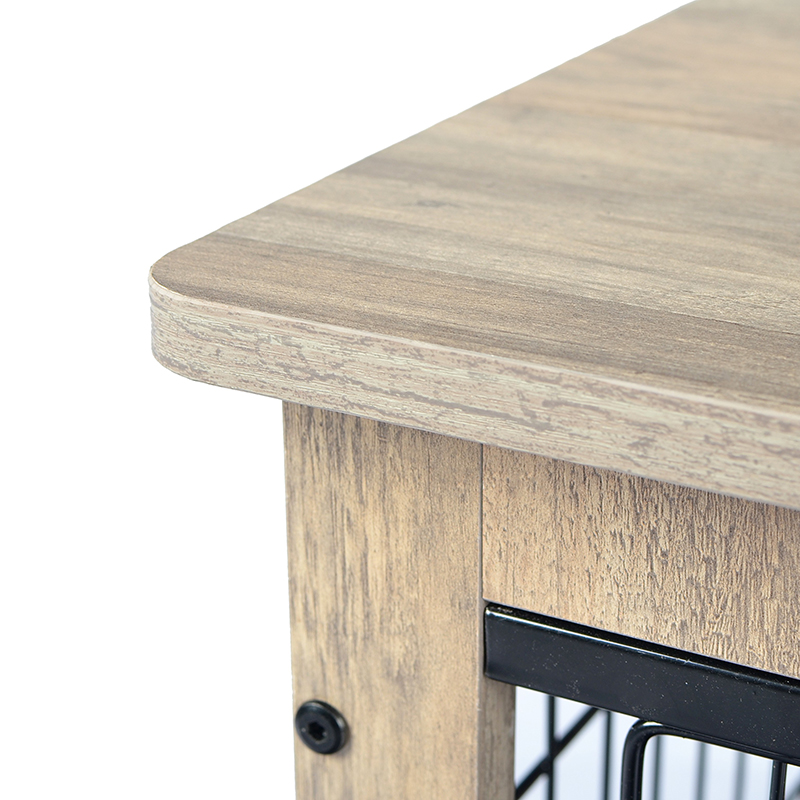 Ivoor indoor grote houten meubels stijl metalen honden krat Ivoor indoor grote houten meubels stijl metalen honden krat