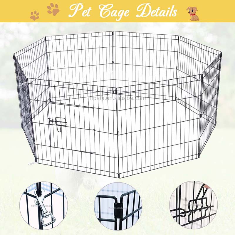 8 panelen metalen hek vouwbare draadhond 8 panelen metalen hek vouwbare draadhond
