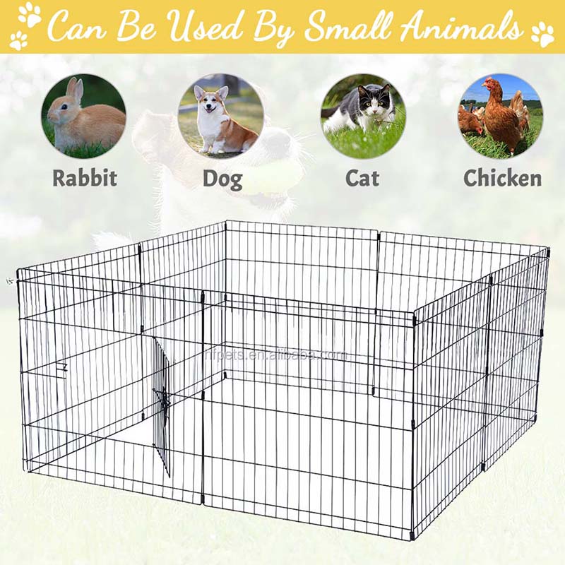 8 panelen metalen hek vouwbare draadhond 8 panelen metalen hek vouwbare draadhond