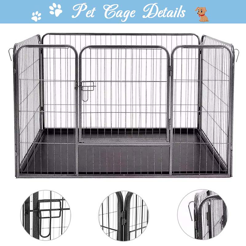 Opvouwbare buis metalen hond -playpen Opvouwbare buis metalen hond -playpen