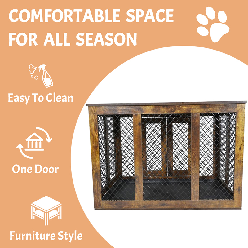 Binnenmeubelstijl houten metalen grote hondenkooien Binnenmeubelstijl houten metalen grote hondenkooien