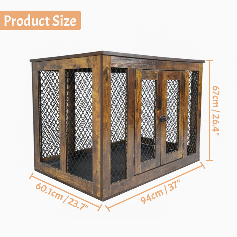 Binnenmeubelstijl houten metalen grote hondenkooien Binnenmeubelstijl houten metalen grote hondenkooien