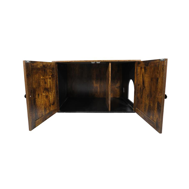 Binnenmeubels katten kooi met deler kuilkastje Binnenmeubels katten kooi met deler kuilkastje