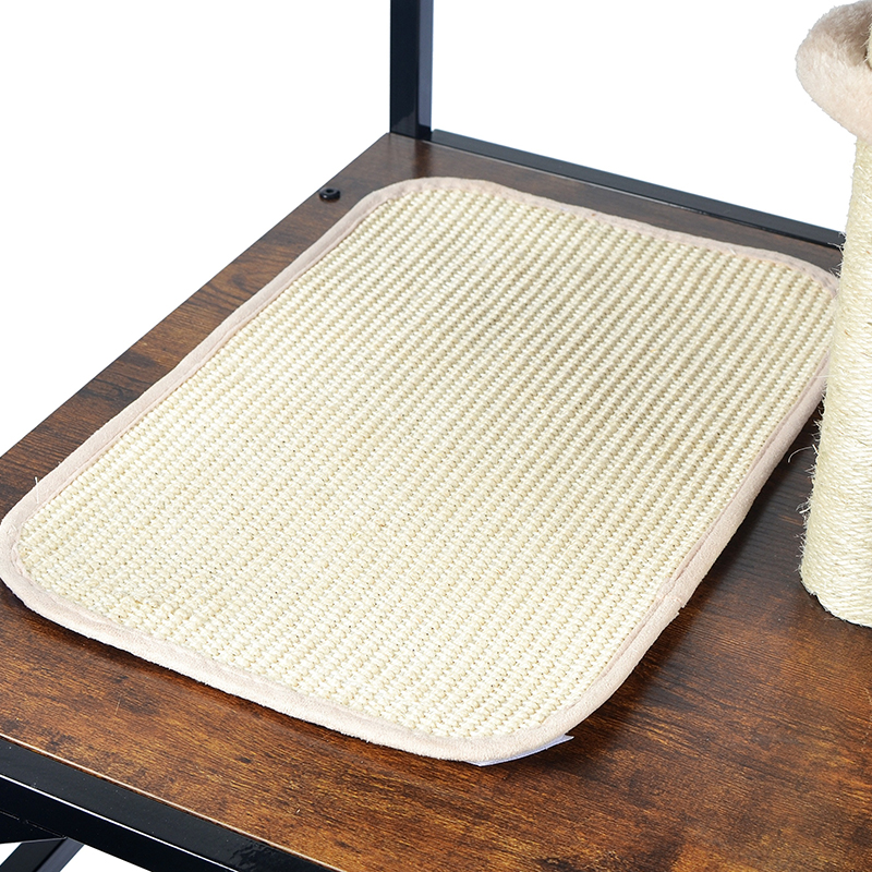 Modern Wood & Metal Cat Tree Indoor Tower Condo met hangmat Modern Wood & Metal Cat Tree Indoor Tower Condo met hangmat