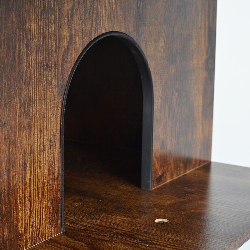 Modern Wood & Metal Cat Tree Indoor Tower Condo met hangmat Modern Wood & Metal Cat Tree Indoor Tower Condo met hangmat