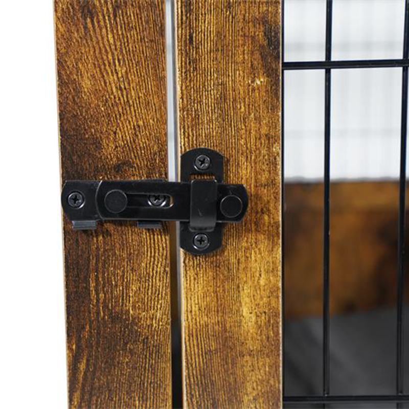 Meubelstijl houten metalen hondenkooi voor kleine dieren Meubelstijl houten metalen hondenkooi voor kleine dieren