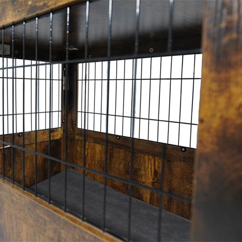 Meubelstijl houten metalen hondenkooi voor kleine dieren Meubelstijl houten metalen hondenkooi voor kleine dieren