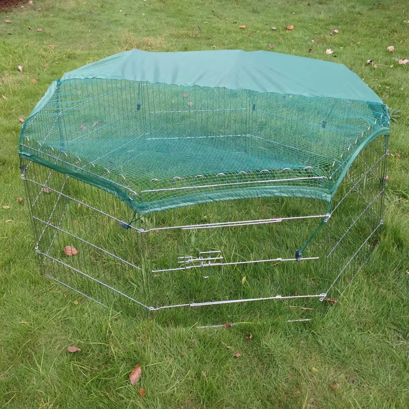 Opvouwbare draad buiten metalen hondenspelen met bovenklep Opvouwbare draad buiten metalen hondenspelen met bovenklep