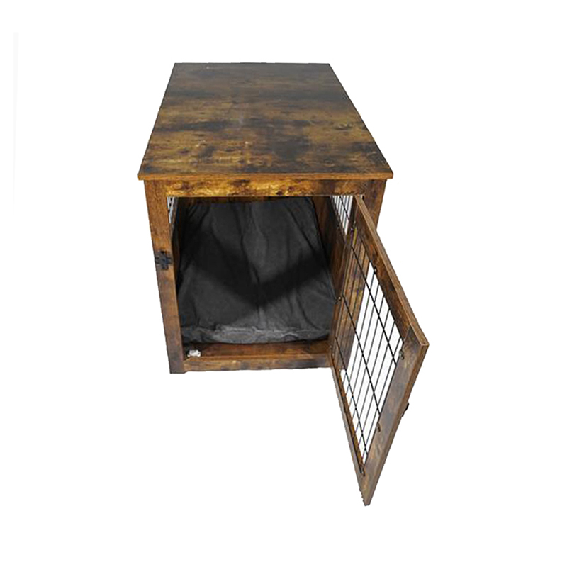 Meubelstijl houten metalen hondenkooi voor kleine dieren Meubelstijl houten metalen hondenkooi voor kleine dieren