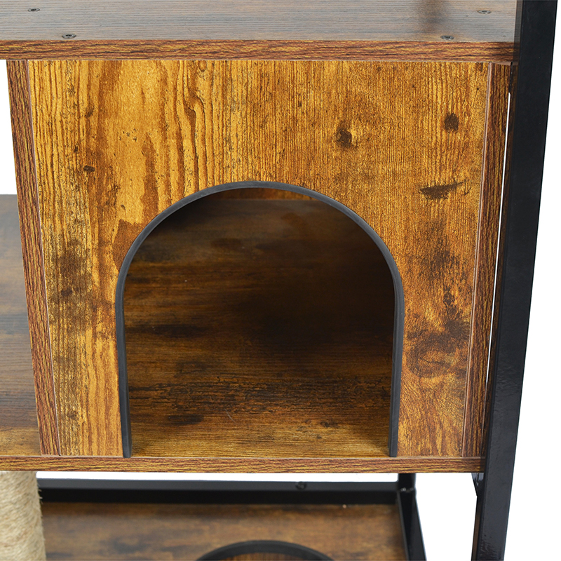 Indoor Cat Tower Condo Cat Tree met hangmat en nestkast Indoor Cat Tower Condo Cat Tree met hangmat en nestkast