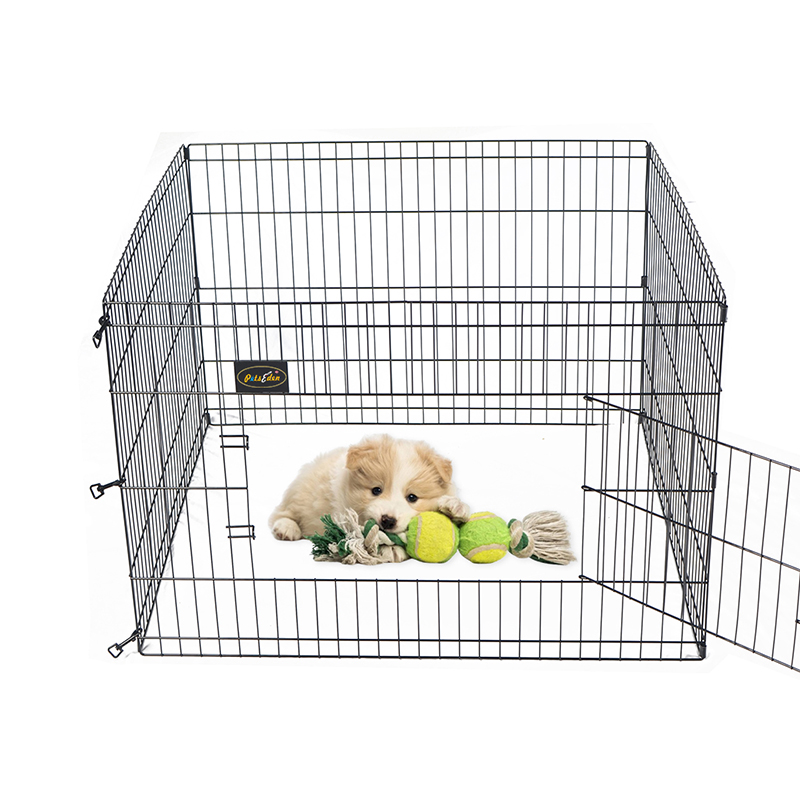 4 panelen opvouwbare draad metalen hond -playpen 4 panelen opvouwbare draad metalen hond -playpen