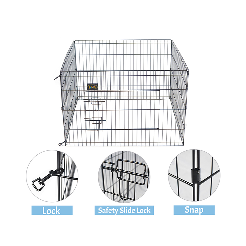 4 panelen opvouwbare draad metalen hond -playpen 4 panelen opvouwbare draad metalen hond -playpen
