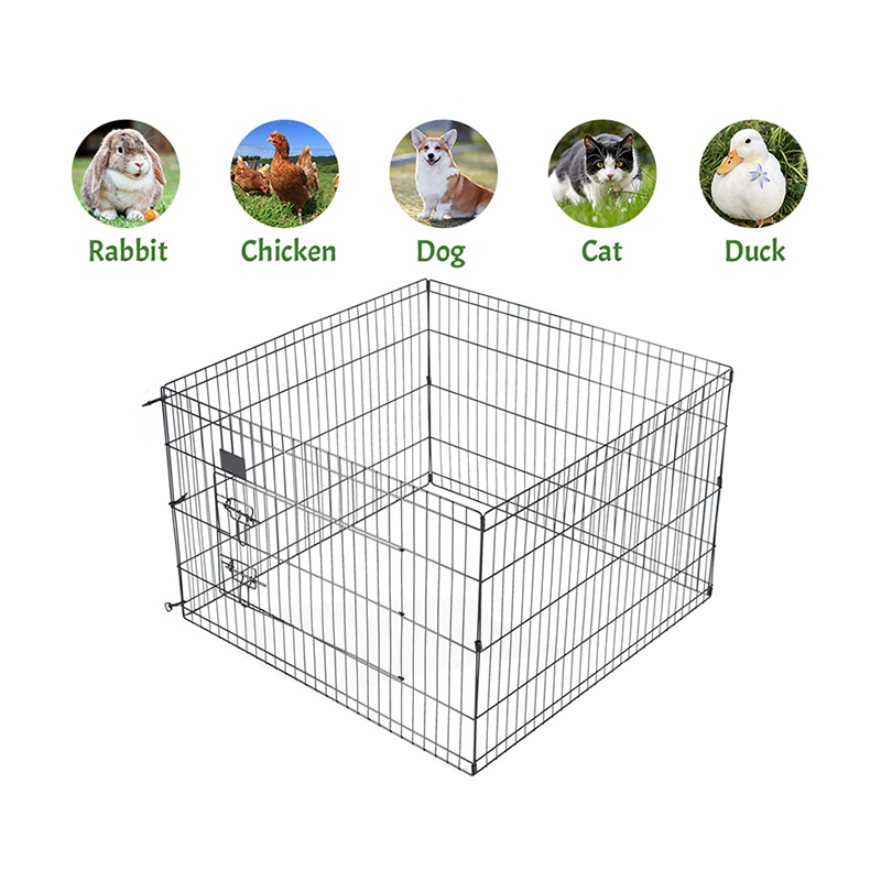4 panelen opvouwbare draad metalen hond -playpen 4 panelen opvouwbare draad metalen hond -playpen