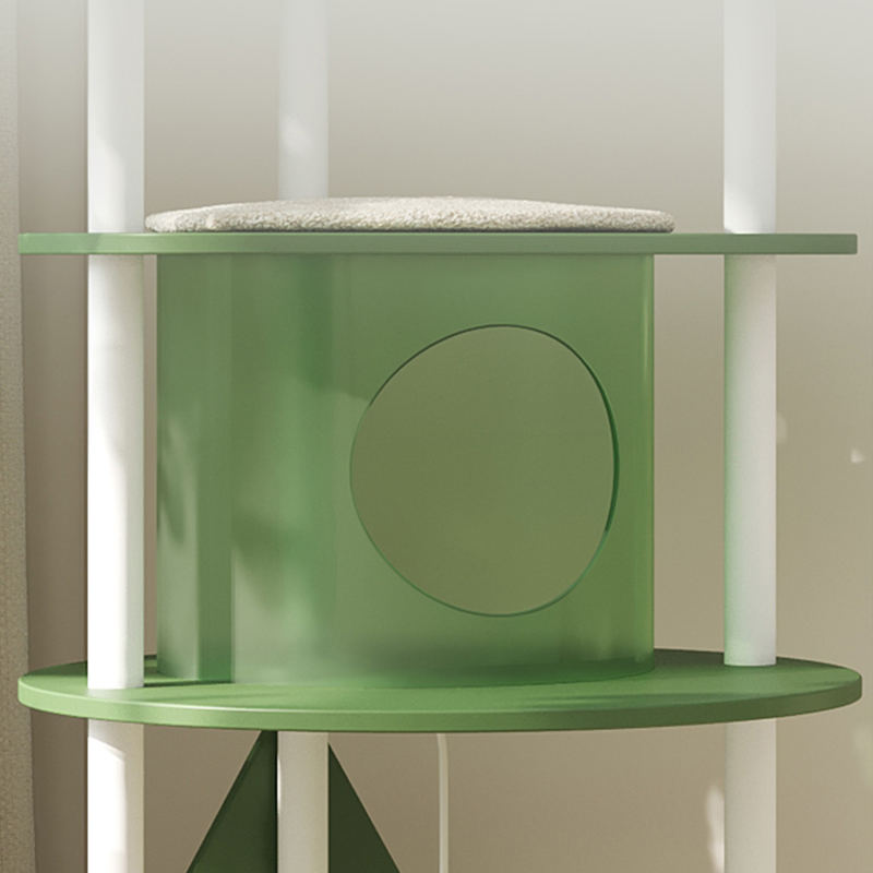 Groene multi-level hoge katten klimframe Cat Tower Condo Cat Tree Groene multi-level hoge katten klimframe Cat Tower Condo Cat Tree