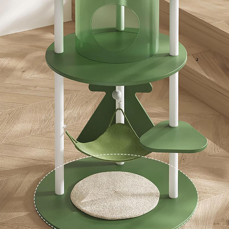 Groene multi-level hoge katten klimframe Cat Tower Condo Cat Tree Groene multi-level hoge katten klimframe Cat Tower Condo Cat Tree
