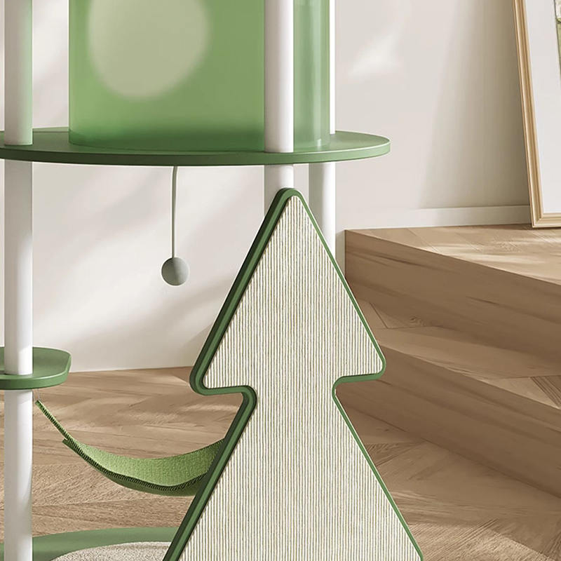 Groene multi-level hoge katten klimframe Cat Tower Condo Cat Tree Groene multi-level hoge katten klimframe Cat Tower Condo Cat Tree