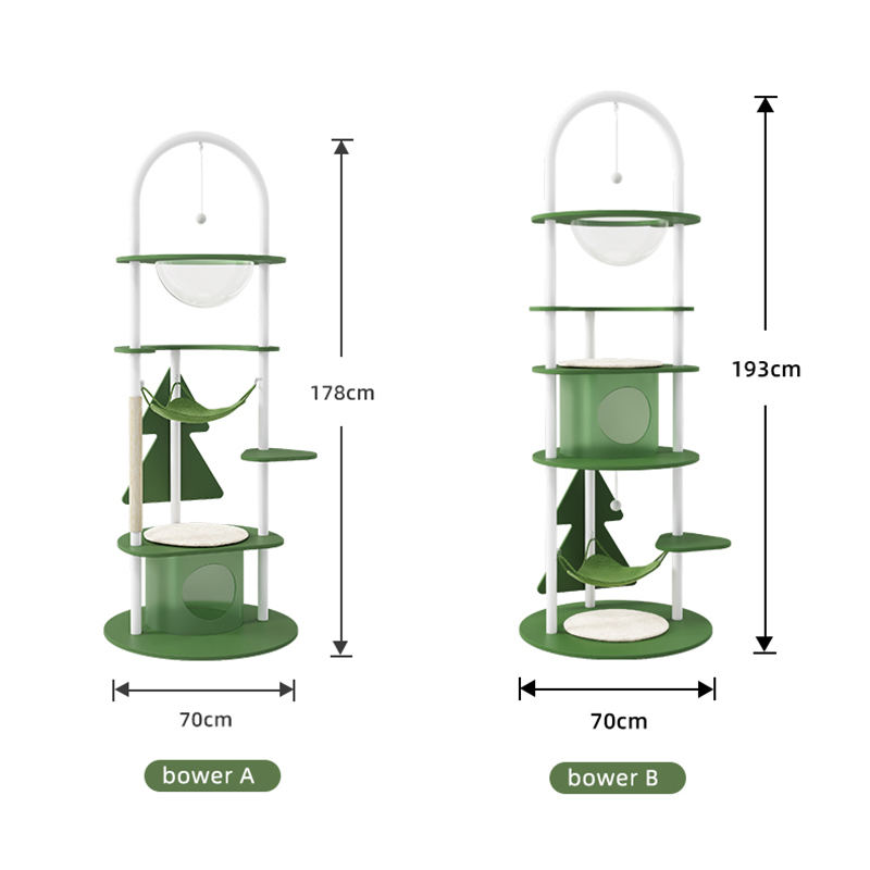 Groene multi-level hoge katten klimframe Cat Tower Condo Cat Tree Groene multi-level hoge katten klimframe Cat Tower Condo Cat Tree