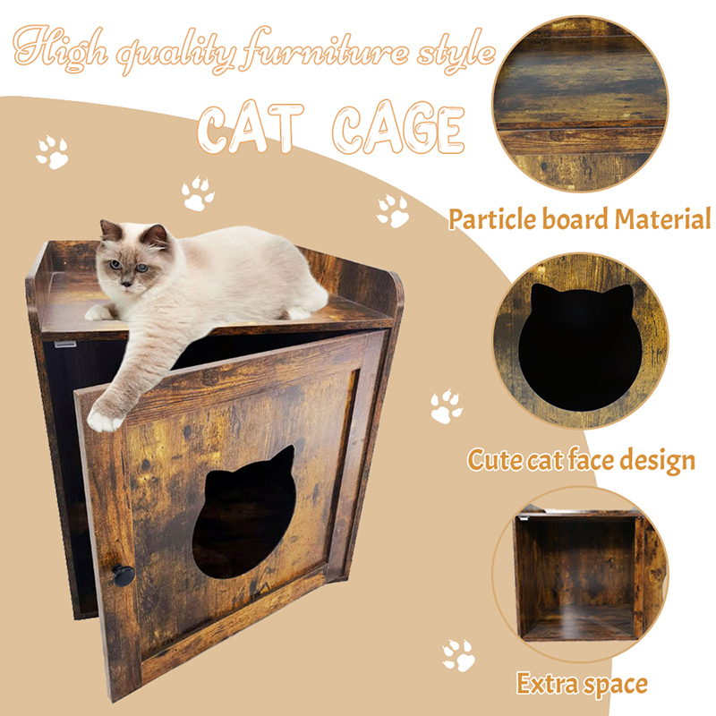 Binnen bijzettafeltafel kabelsstijl katten kooi Binnen bijzettafeltafel kabelsstijl katten kooi