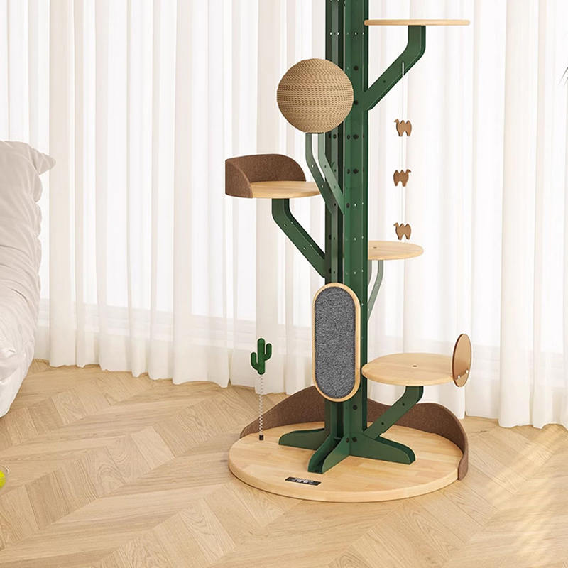 Cactusvorm Cat Tree klimframe met krasbord Cactusvorm Cat Tree klimframe met krasbord