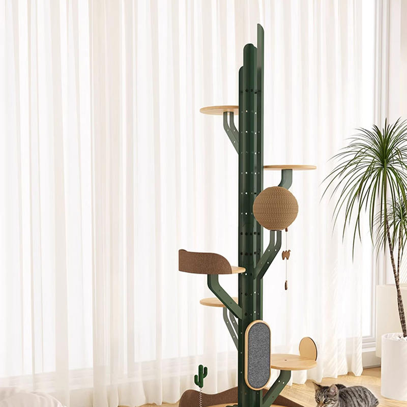 Cactusvorm Cat Tree klimframe met krasbord Cactusvorm Cat Tree klimframe met krasbord