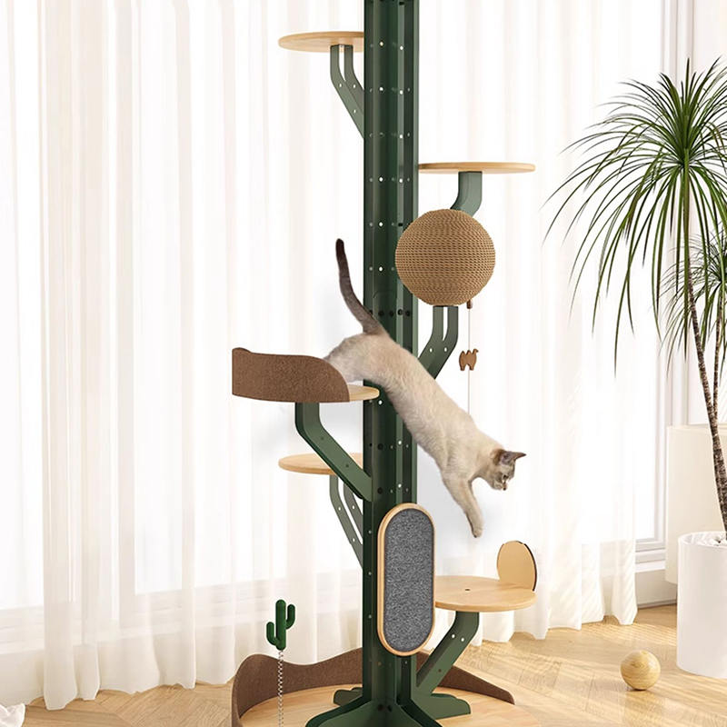 Cactusvorm Cat Tree klimframe met krasbord Cactusvorm Cat Tree klimframe met krasbord