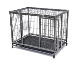 Met welke veiligheidsdetails moet rekening worden gehouden bij het gebruik van een huisdierenkooi tijdens het reizen?